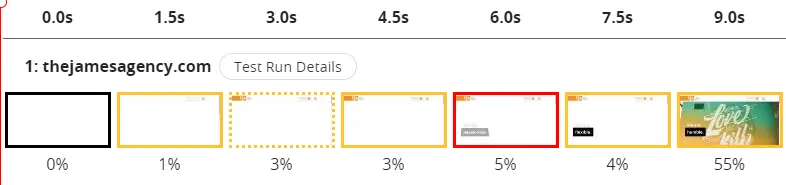 The James Agency Slow Website